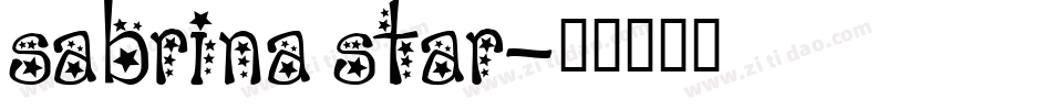 sabrina star字体转换